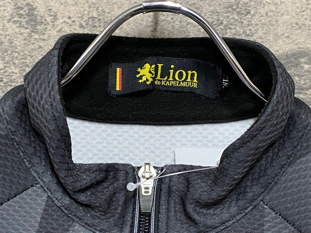 KP705 リオンドカペルミュール Lion de KAPELMUUR 長袖 サイクルジャケット 黒 WL 裏起毛