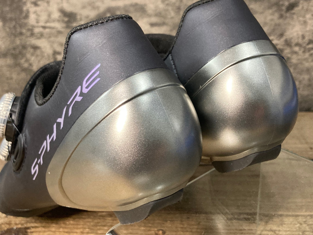 JY159 シマノ SHIMANO S-PHYRE SHRC902M L01 S ビンディングシューズ 黒 EU41.5 3穴