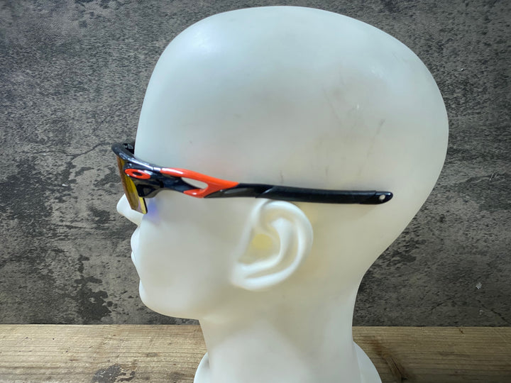 KB576 オークリー OAKLEY RADAR LOCK サングラス アイウェア 黒赤 PRIZM ROAD ※レンズ傷 弦べたつき