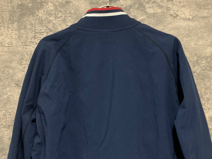 KK449 ルコックスポルティフ le coq sportif 長袖 サイクルジャケット 紺 O 裏起毛