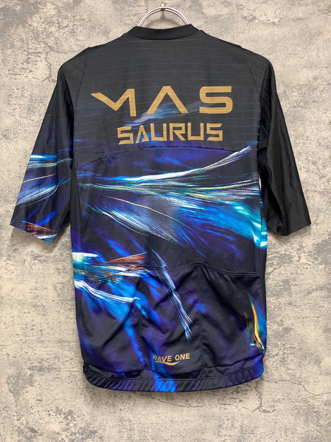 KF629 ウェイブワン WAVE ONE 半袖 サイクルジャージ 紺 XL MAS X SAURUS
