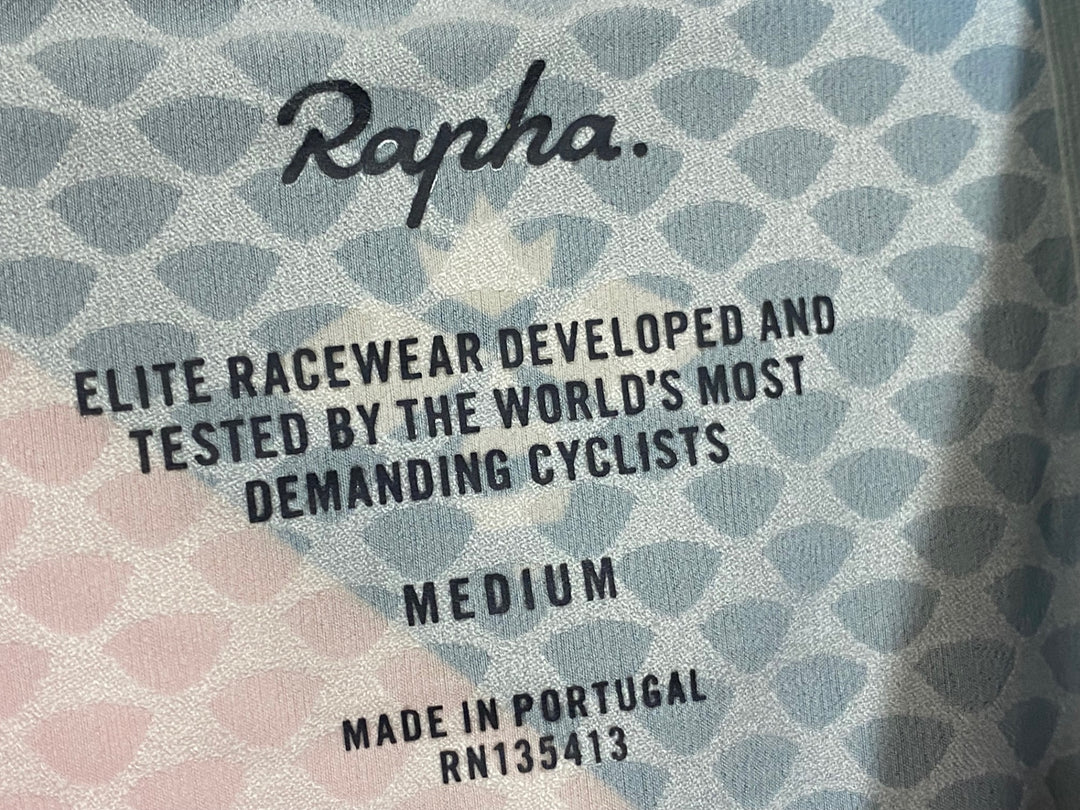 JM526 ラファ Rapha ATHLETES PRO TEAM AERO JERSEY 半袖 サイクルジャージ 総柄 M