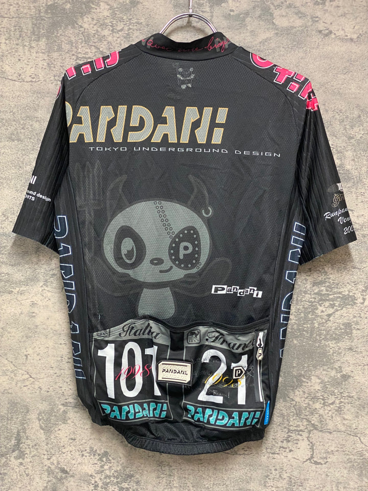 KD961 パンダーニ Pandani 半袖 サイクルジャージ 黒 M
