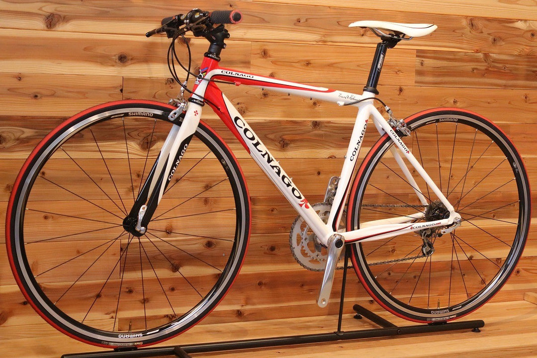 美品！ コルナゴ COLNAGO プリマヴェーラ PRIMAVERA シマノ ティアグラ 4500 MIX 9S 460Sサイズ アルミ フラットバー ロードバイク 【広島店】