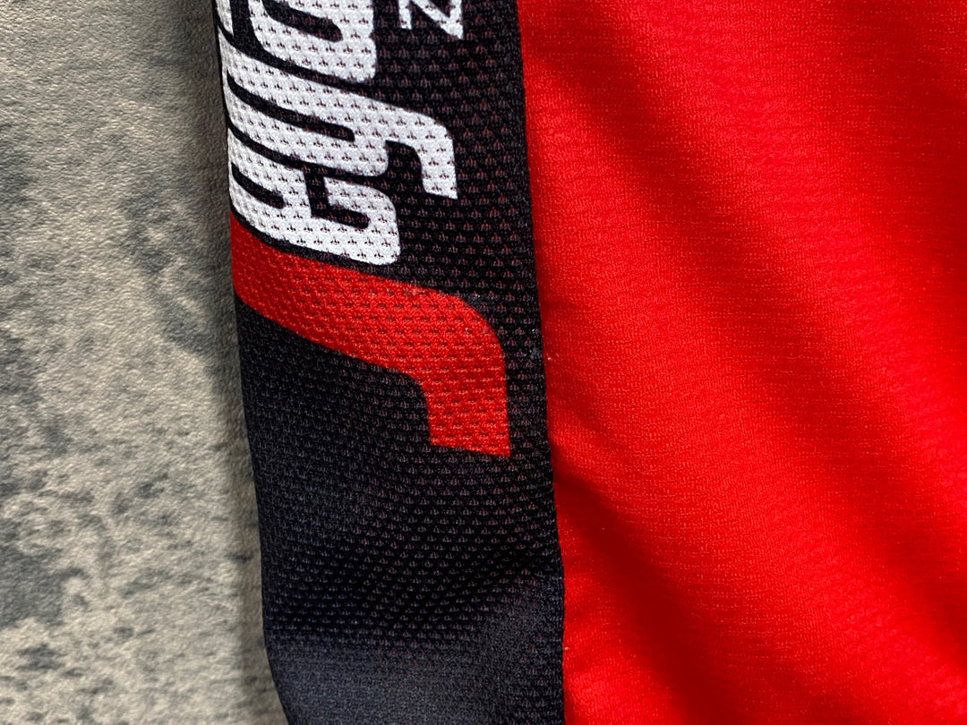 JT579 サンティーニ Santini 半袖 サイクルジャージ 赤 白 XS TREK Segafredo