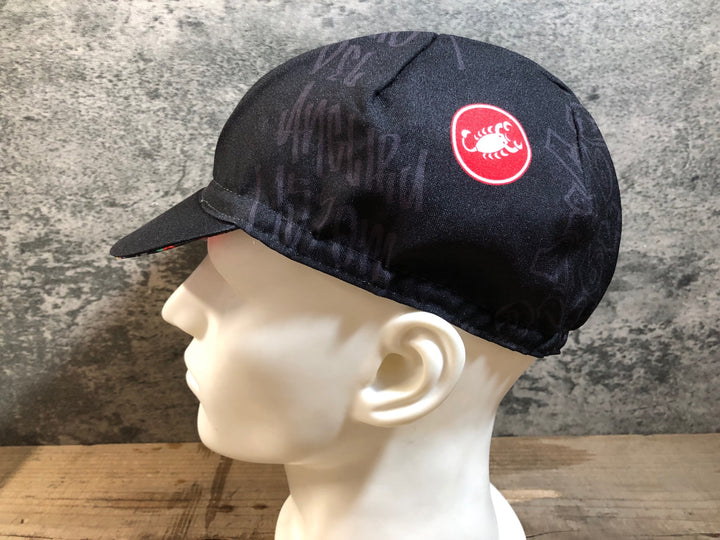 KG241 カステリ CASTELLI サイクルキャップ 黒 ※タグカット