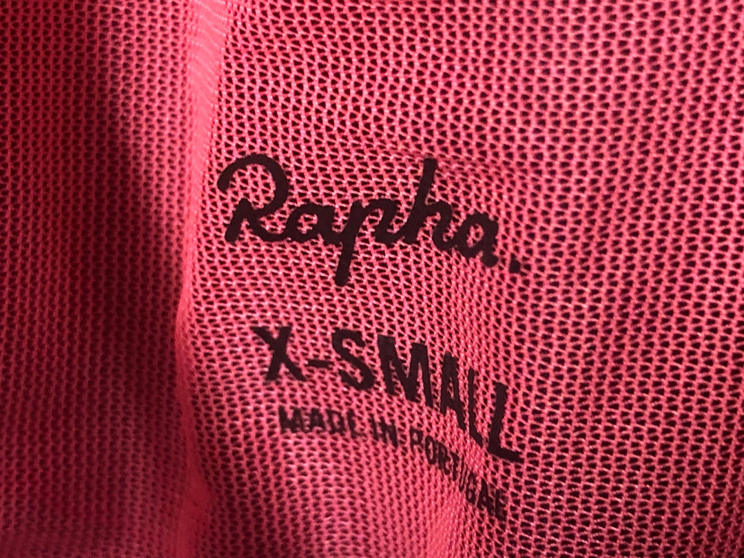 JE210 ラファ Rapha FLYWEIGHT BIB SHORTS REGULAR ビブショーツ ブラック ピンク XS