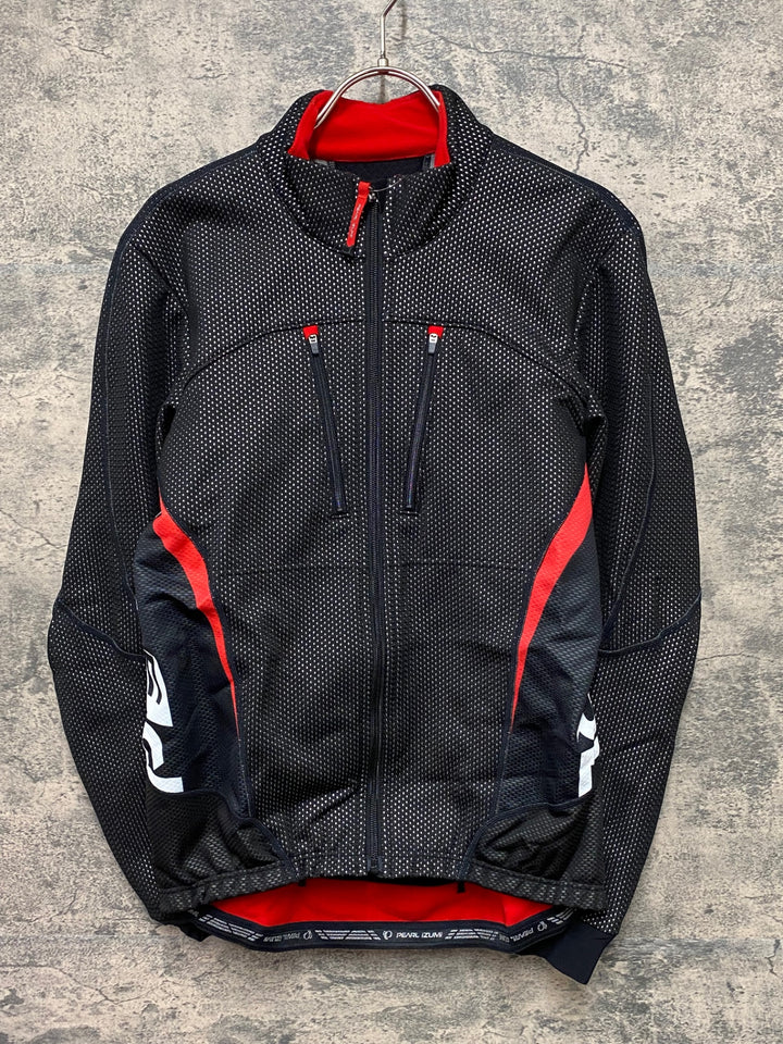 JX934 パールイズミ PEARL iZUMi プレミアム ウィンドブレーク サイクルジャケット 長袖 裏起毛 黒 L 0℃