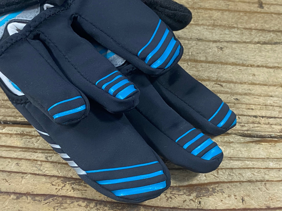 KP526 パールイズミ PEARL iZUMi 長指 ウィンターグローブ フィンガーカバー 白 黒 M 裏起毛