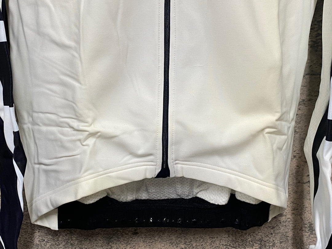 JQ162 アソス assos iJ tiburu 4 長袖サイクルジャージ 白黒 M 裏起毛