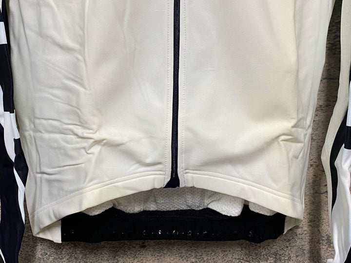 JQ162 アソス assos iJ tiburu 4 長袖サイクルジャージ 白黒 M 裏起毛