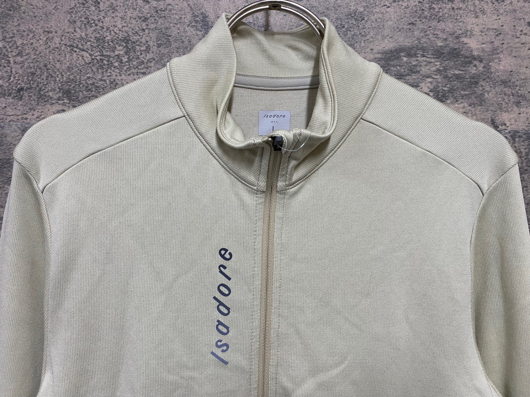 KD152 イザドア Isadore SIGNATURE THERMAL LONG SLEEVE JERSEY 長袖 サイクルジャージ 白 L