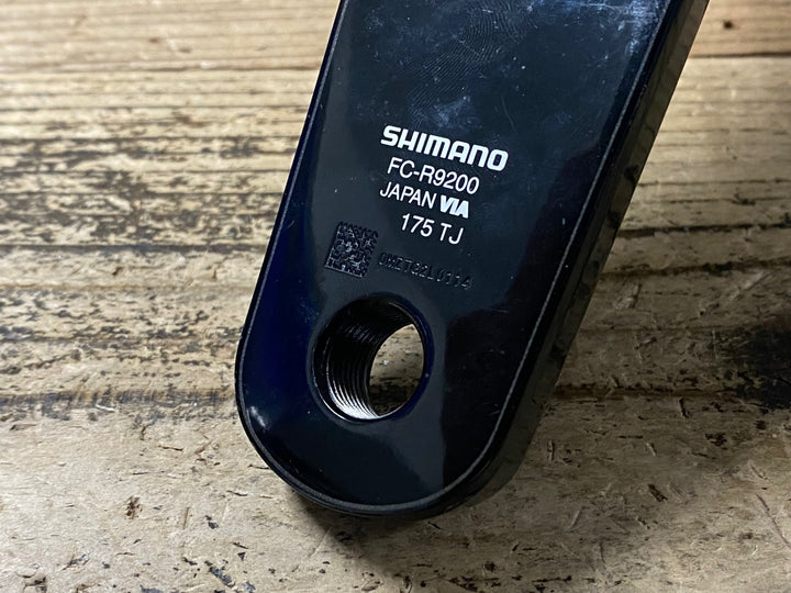 HO432 シマノ SHIMANO デュラエース DURA ACE FC-R9200 175mm 4iiiパワーメーター 両足計測 ※接続確認済