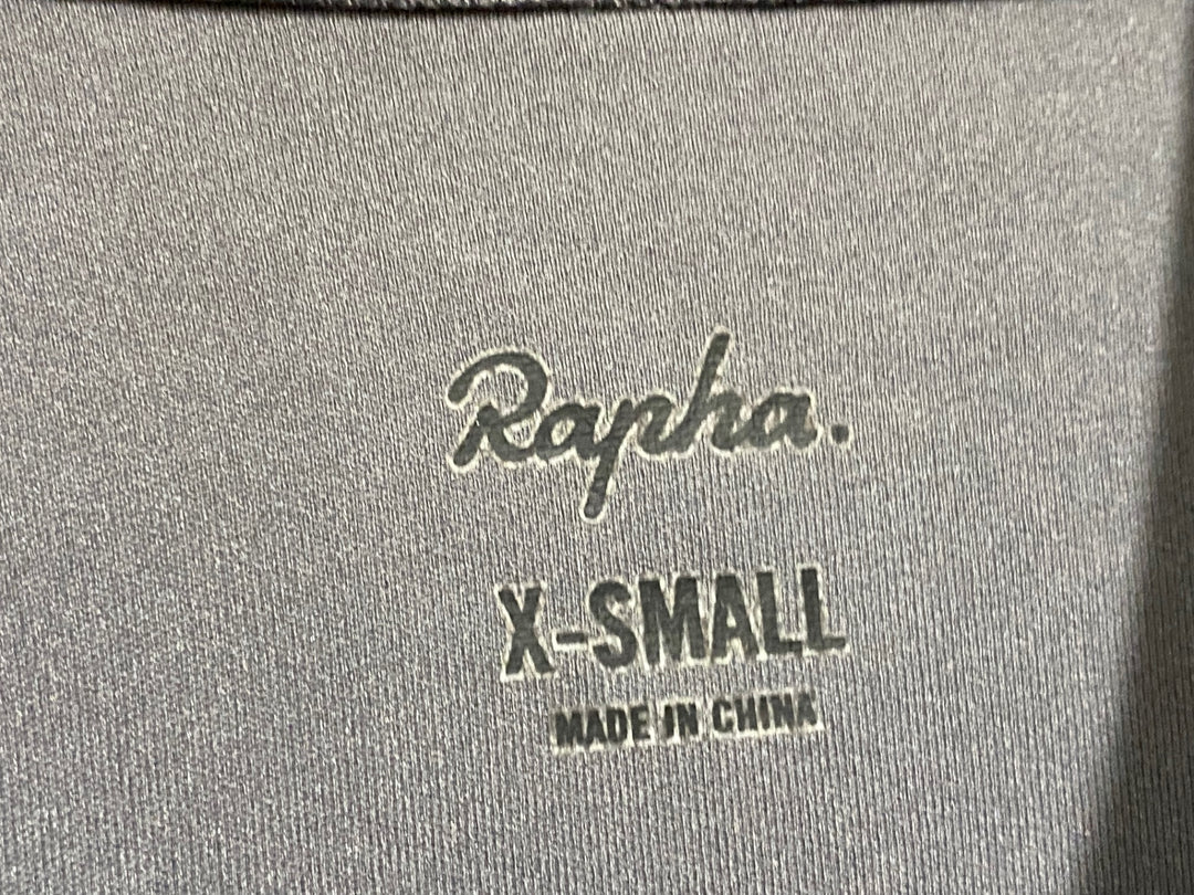 KE383 ラファ Rapha MENS SHORT SLEEVE CORE JERSEY 半袖 サイクルジャージ XS グレー 傷み多