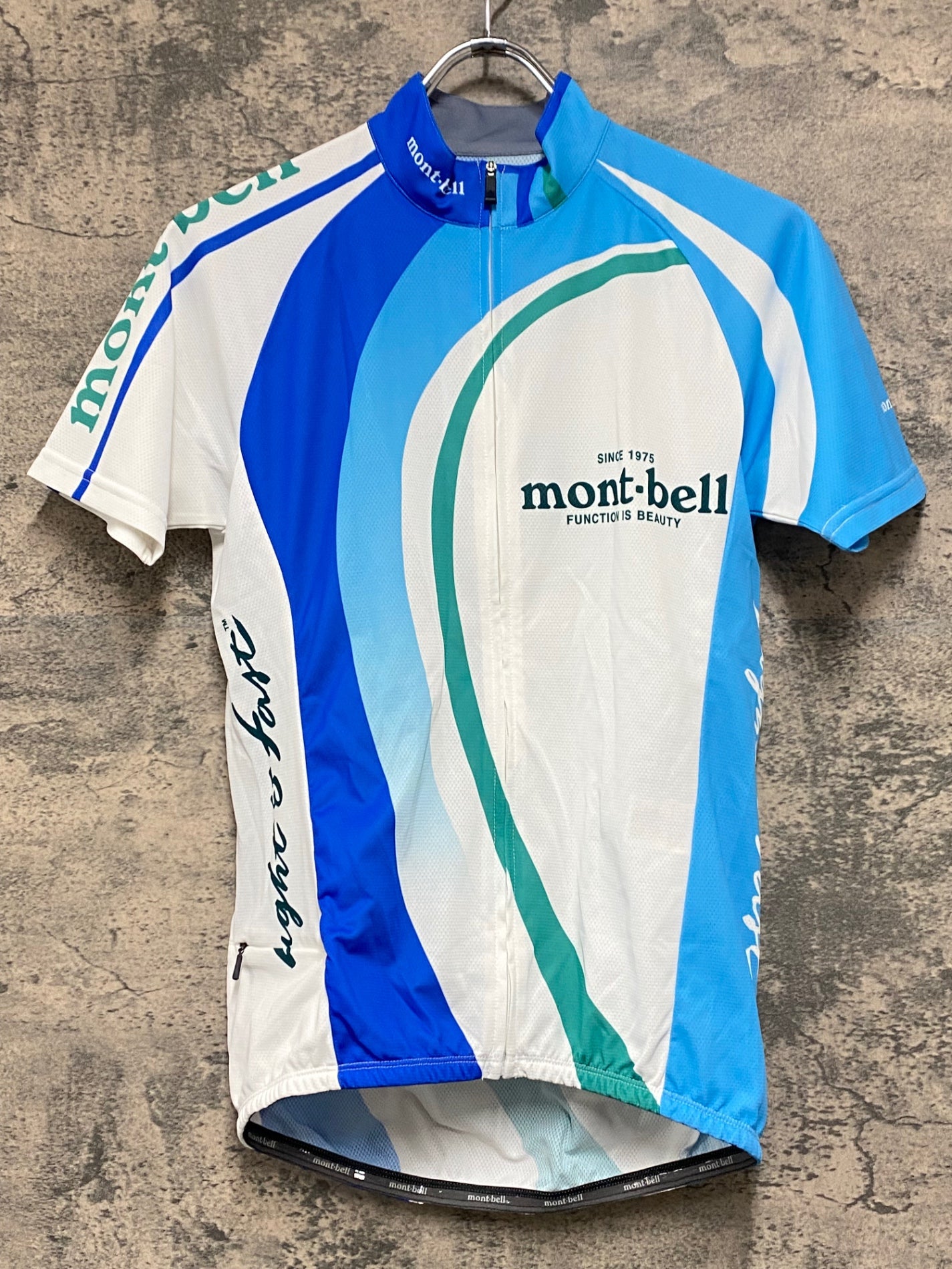 JZ426 モンベル mont-bell 半袖 サイクルジャージ 白 青 M – BICI
