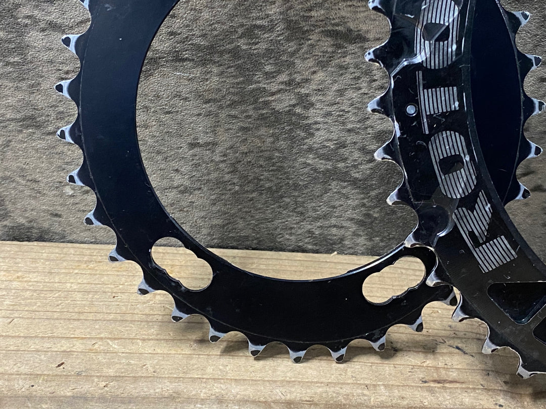 JK644 ローター ROTOR Q-RINGS チェーンリング 50/34T 楕円 BCD110 セット