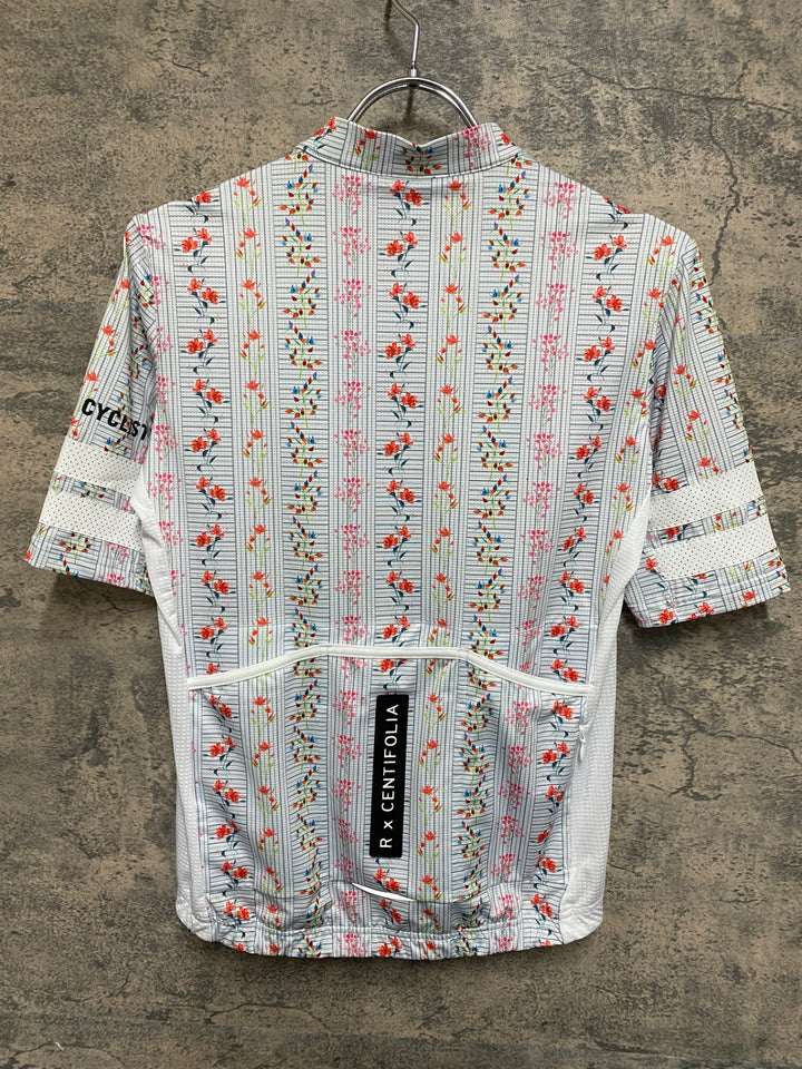 KS227 カフェドシクリステ cafe du cycliste Floriane R. x Centifolia 半袖 サイクルジャージ グレー sakura S