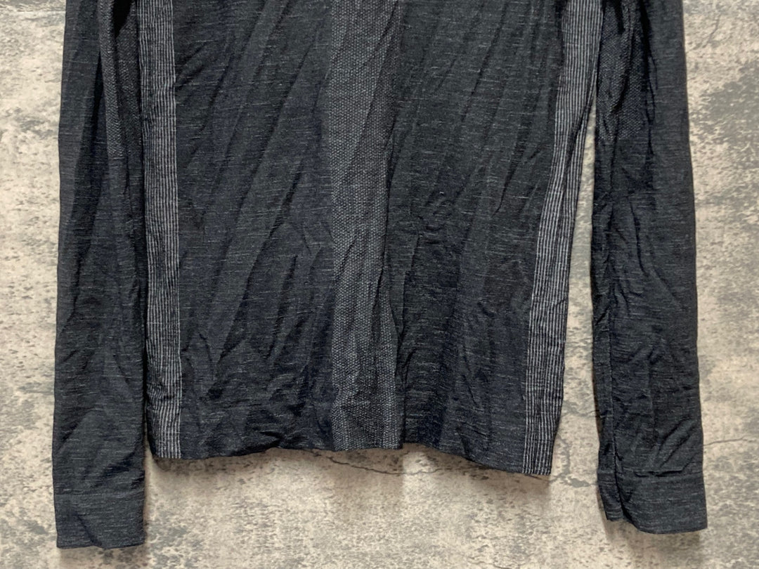 JZ104 カステリ CASTELLI 長袖 ベースレイヤー グレー S/M