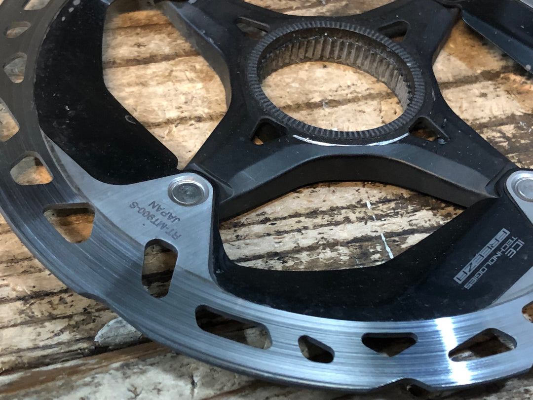 JT483 シマノ SHIMANO RT-MT900 ディスクブレーキローター 2枚セット Φ160/Φ140 厚さ1.65mm/1.65mm