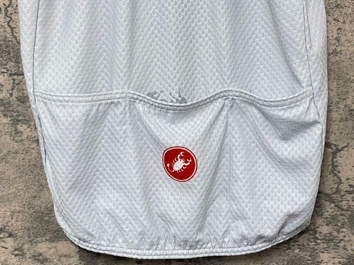 JG897 カステリ castelli SPEEDVAGEN 半袖サイクルジャージ グレー XS