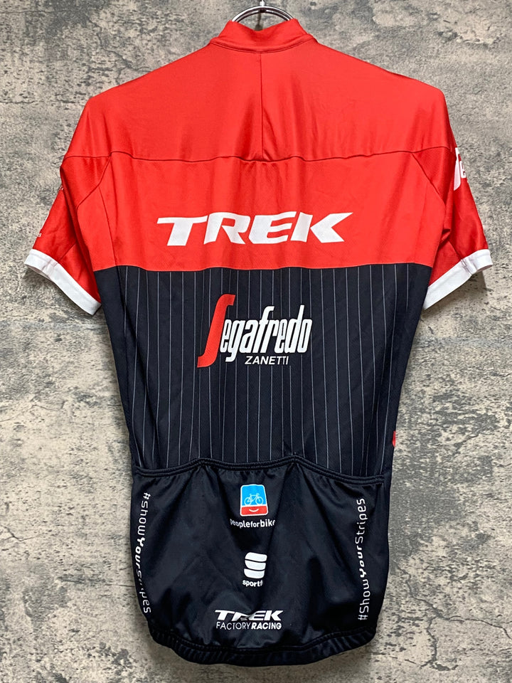 KB554 スポーツフル sportful TREK SEGAFREDO 半袖 サイクルジャージ 黒赤 S
