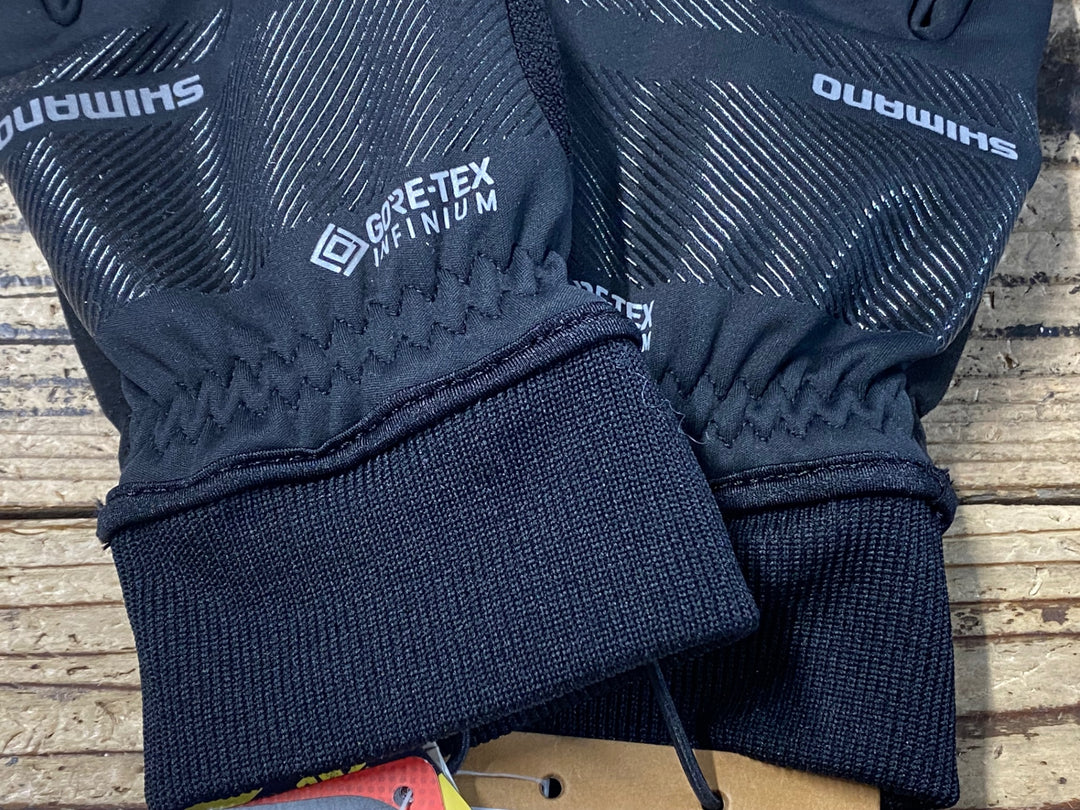 KA894 シマノ SHIMANO INFINIUM PRIMALOFT 長指 グローブ 黒 M GORE-TEX