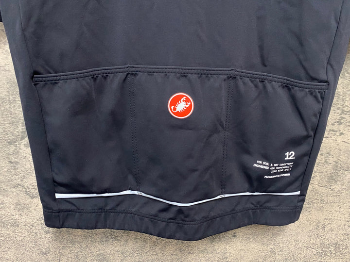 JT652 カステリ CASTELLI DO.DI.CI. SHORT SLEEVE JACKET 半袖 サイクルジャージ 黒 M