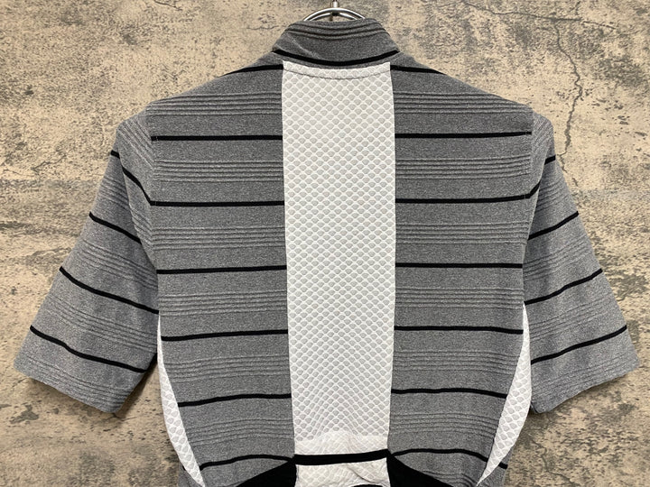 KS044 カフェドシクリステ CAFE DU CYCLISTE FRANCINE Man 半袖 サイクルジャージ グレー ボーダー S