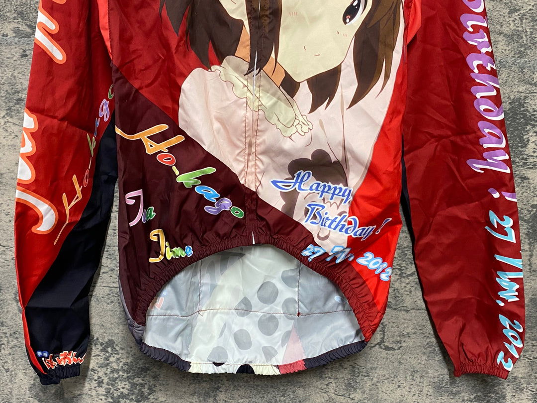 KD859 モノクローバー MONOCLOVER 長袖 ウィンドブレーカー バーガンディ S けいおん！平沢唯 Birthday ver.