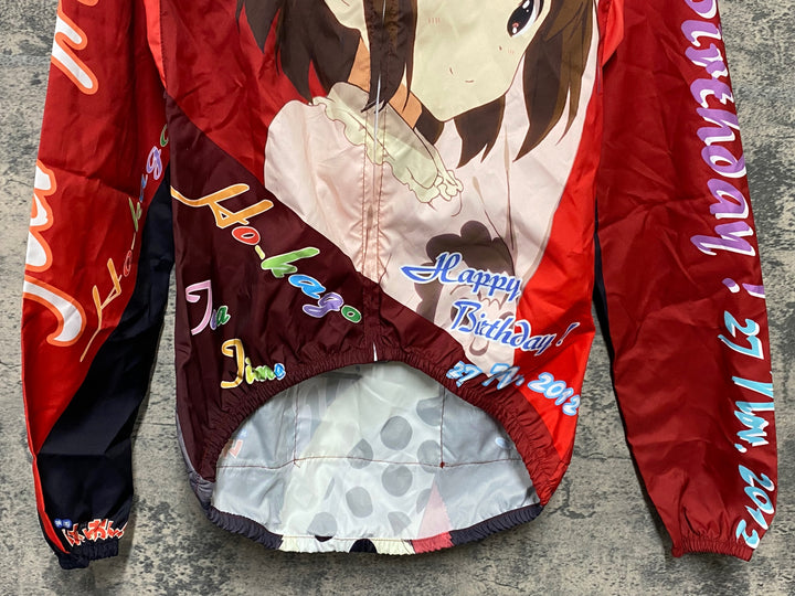 KD859 モノクローバー MONOCLOVER 長袖 ウィンドブレーカー バーガンディ S けいおん！平沢唯 Birthday ver.