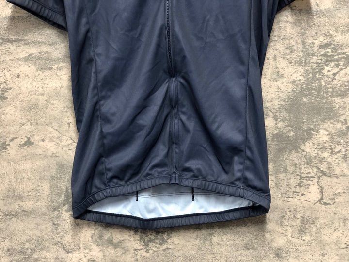 KK453 ルコックスポルティフ le coq sportif 半袖 サイクルジャージ 紺 O