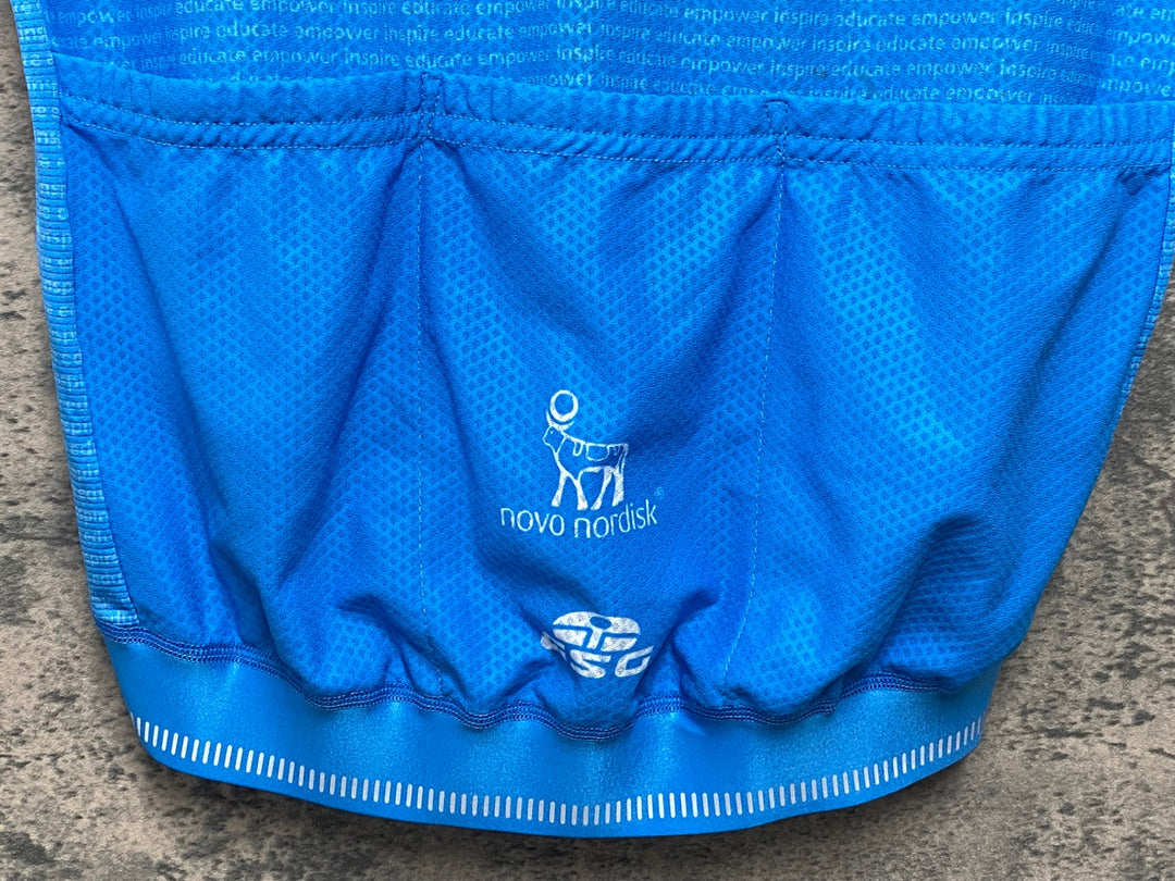 JM586 ジェッセージ GSG 半袖 サイクルジャージ 水色 M