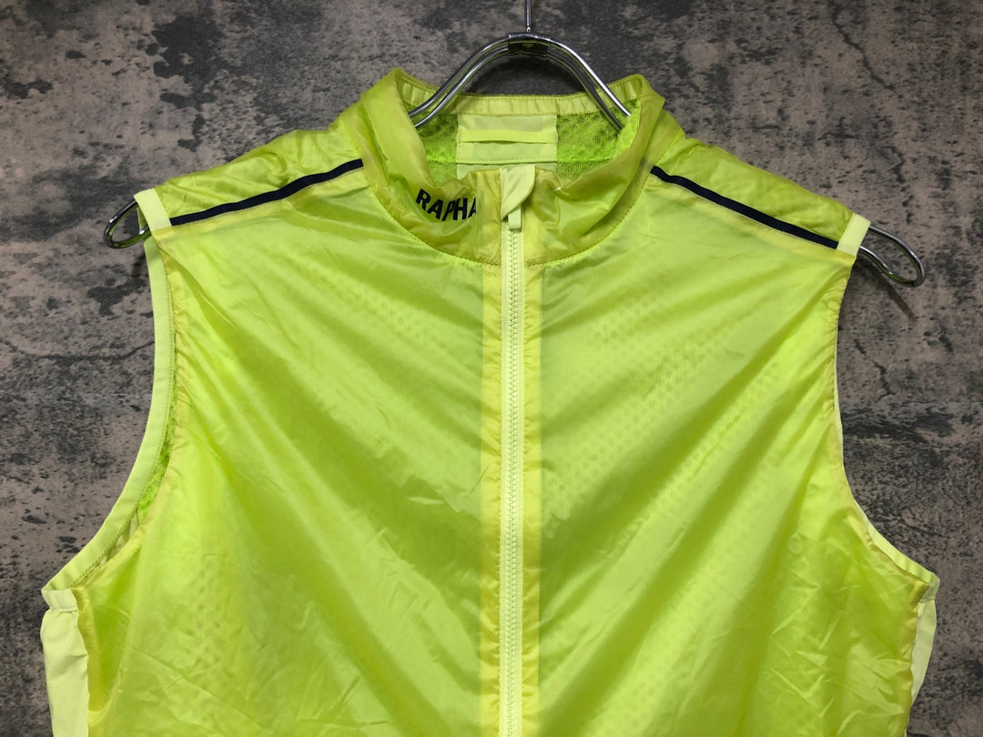 JF372 ラファ Rapha PRO TEAM INSULATED GILET サイクルベスト ジレ 黄緑 M