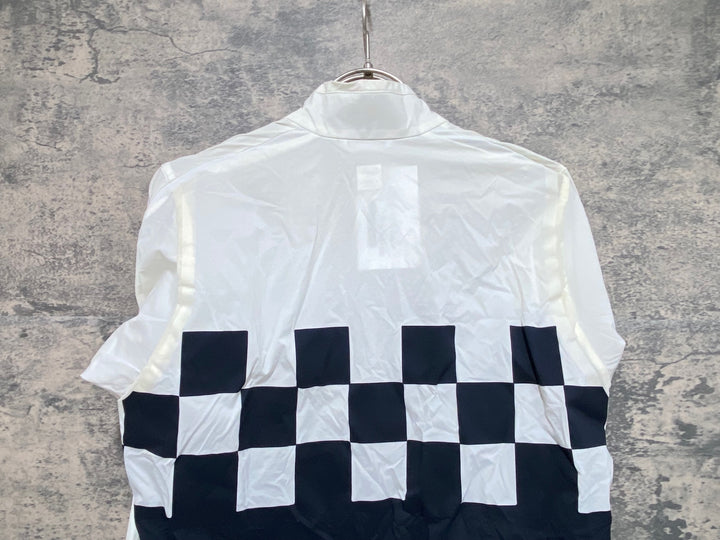 KF470 ラファ Rapha CLASSIC WIND CHECK JACKET 長袖 ウィンドブレーカー 白 黒 XS