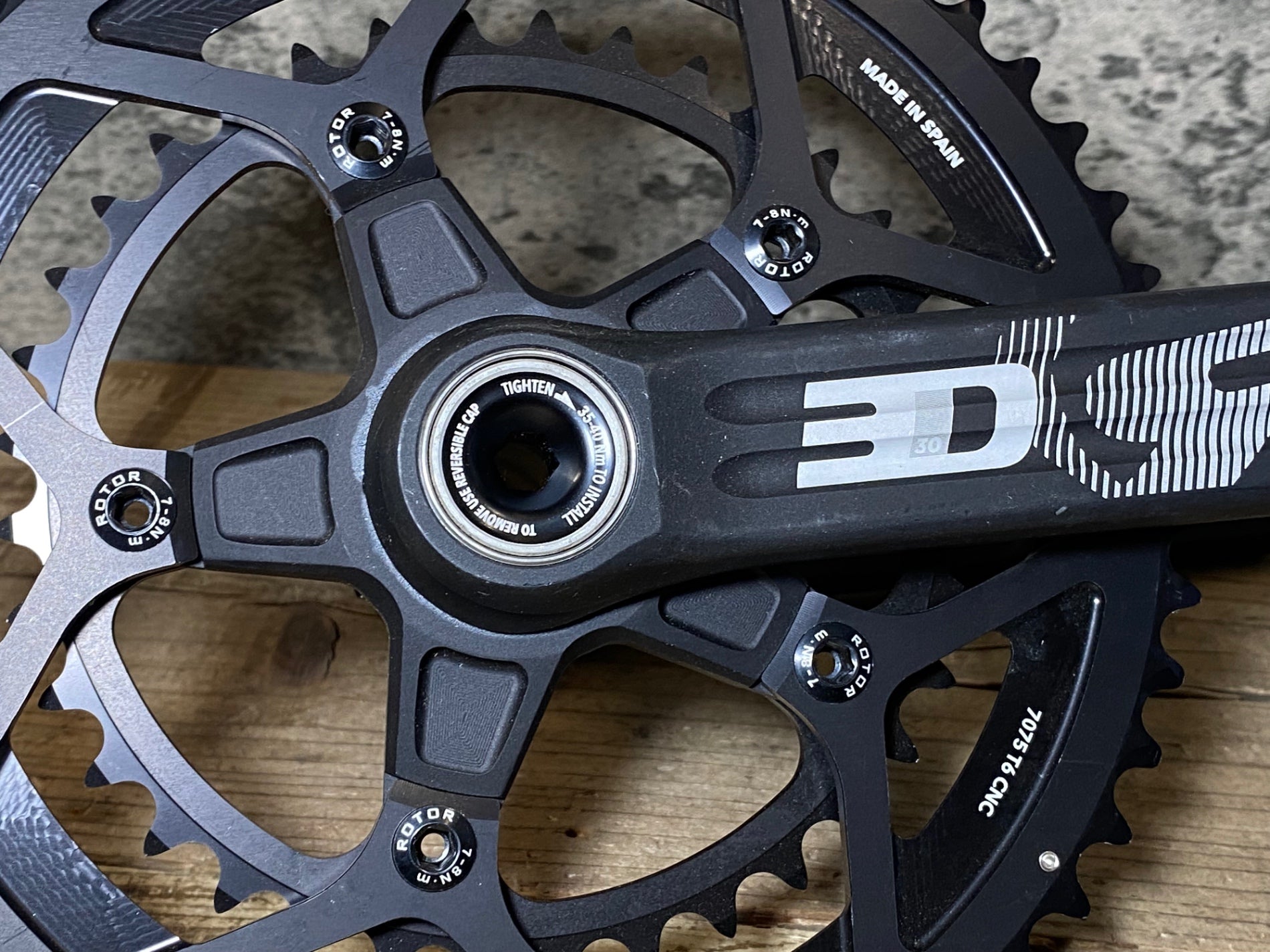 JS250 ローター ROTOR 3D 30 クランクセット 172.5mm noQ 52/36T