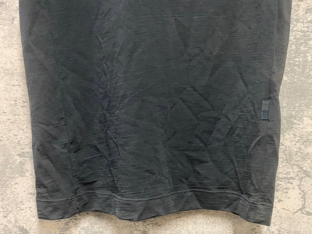 KC831 ラファ Rapha MERINO POLO 半袖 ポロシャツ 黒 XS ※一部変色