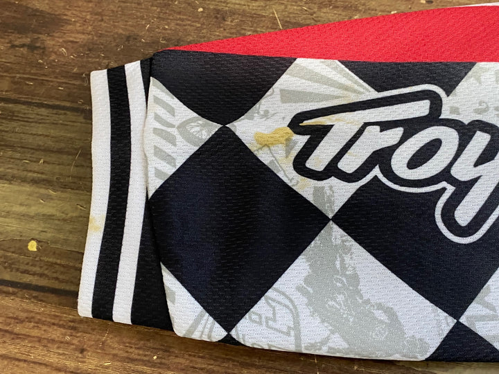 JV400 トロイリーデザイン Troy Lee Design 長袖ジャージ 黒白 S 汚れ