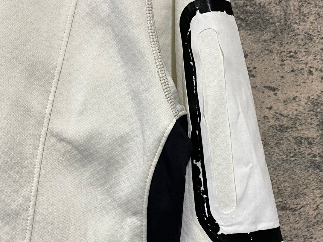 KF697 パールイズミ PEARL iZUMi 長袖 サイクルジャケット 白 黒 XL 裏起毛