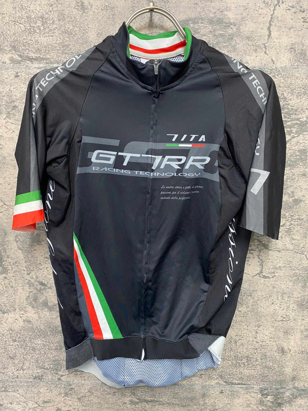 JW078 ジェッセージ GSG 半袖 サイクルジャージ 黒 S