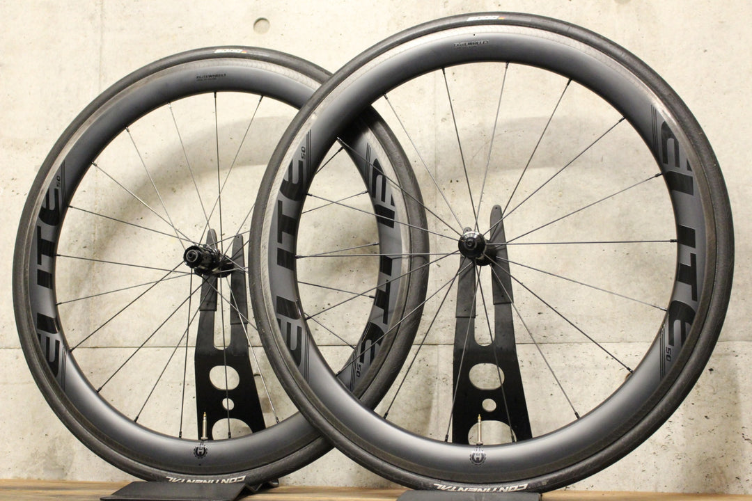 エリートホイールズ ELITEWHEELS Marvel 50V カーボン チューブレス ホイールセット シマノ12S/11S 【福岡店】