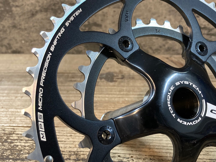 JR302 CAMPAGNOLO CENTAUR FC12-CE240 クランクセット 172.5mm 50/34T 黒 POWER TORQUE 10S