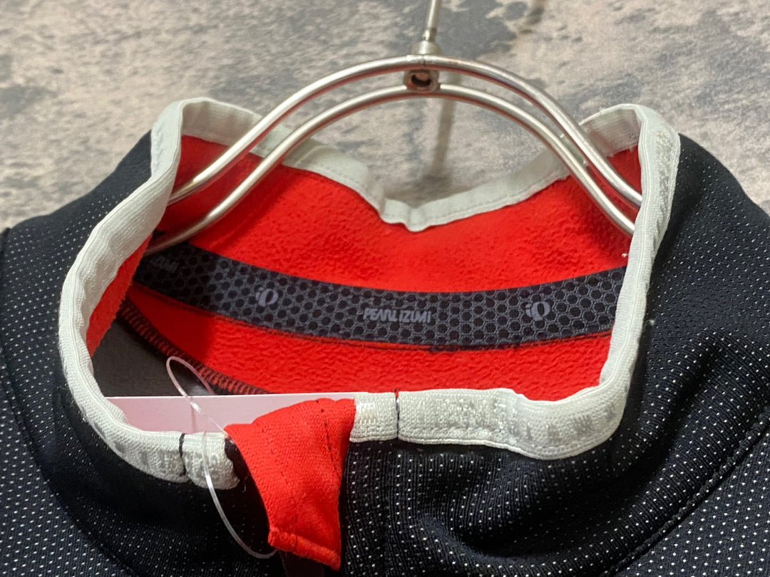 KK061 パールイズミ PEARL iZUMi サイクルジャケット 黒赤 XL 裏起毛 WIND BREAK