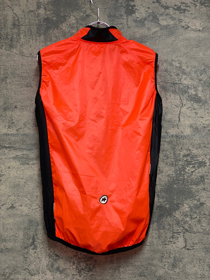 JQ079 アソス ASSOS MILLE GT Wind Vest サイクルベスト ジレ オレンジ M