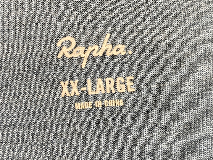 JQ105 ラファ Rapha CLASSIC LONG SLEEVE JERSEY 2 長袖サイクルジャージ 紺 XXL ※生地ほつれあり