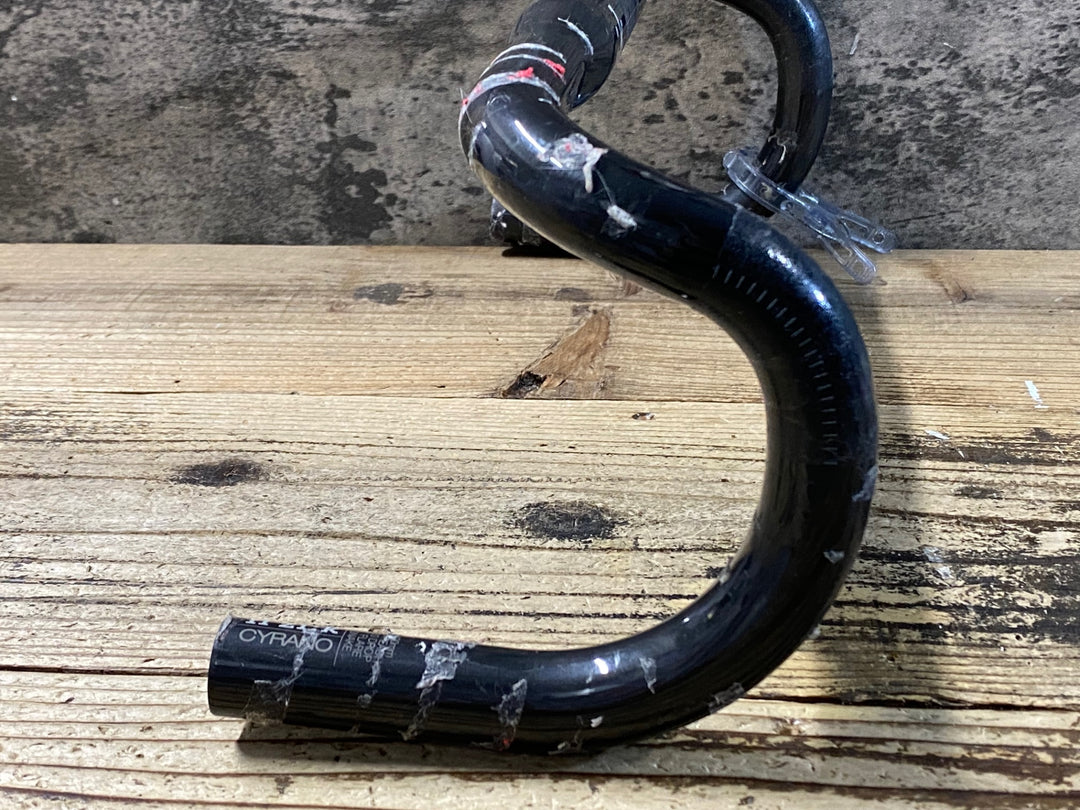 KF733 フィジーク fizik シラノ CYRANO R1 カーボン ドロップハンドル Φ31.8 ブラケットC-C400mm