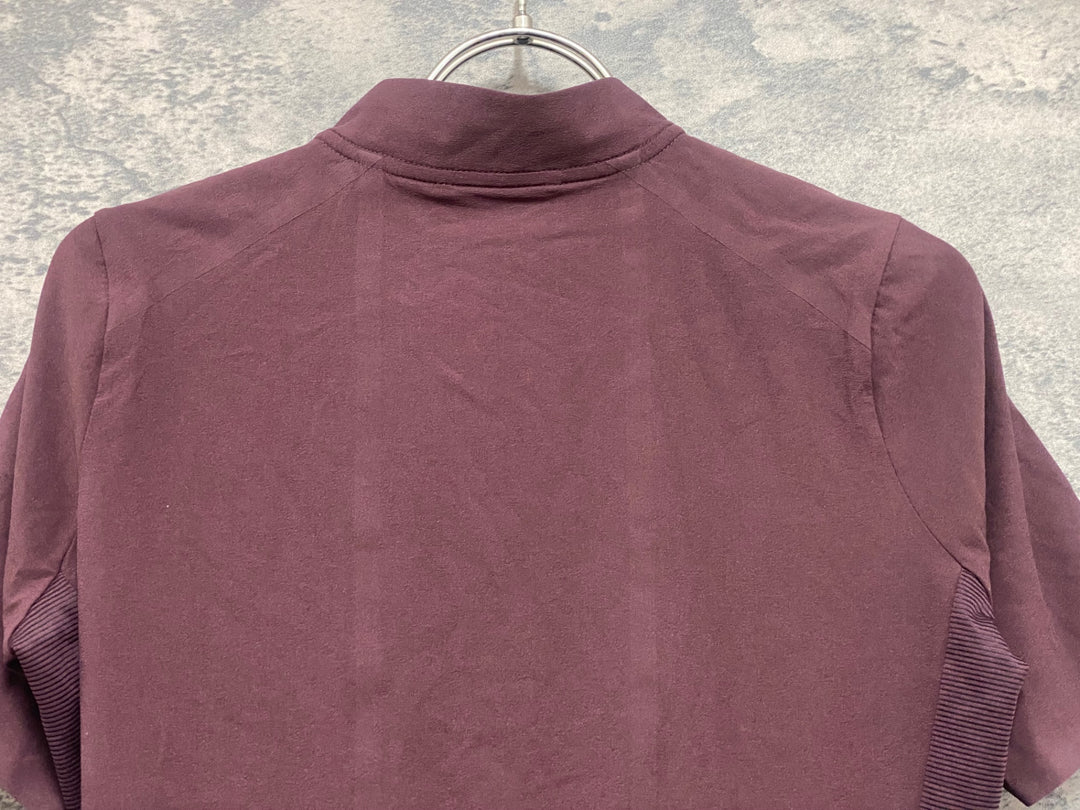 JN424 ラファ Rapha WOMEN'S SILK FLYWEIGHT JERSEY 半袖 サイクルジャージ 茶 S