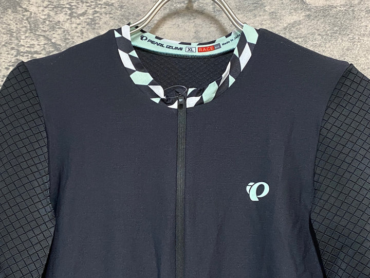 KL017 パールイズミ PEARL iZUMi RACE FIT 半袖 サイクルジャージ エアロスリーブ 黒 XL