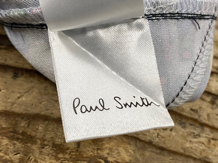 KM419 ポールスミス Paul Smith サイクルキャップ 青 総柄 フリーサイズ