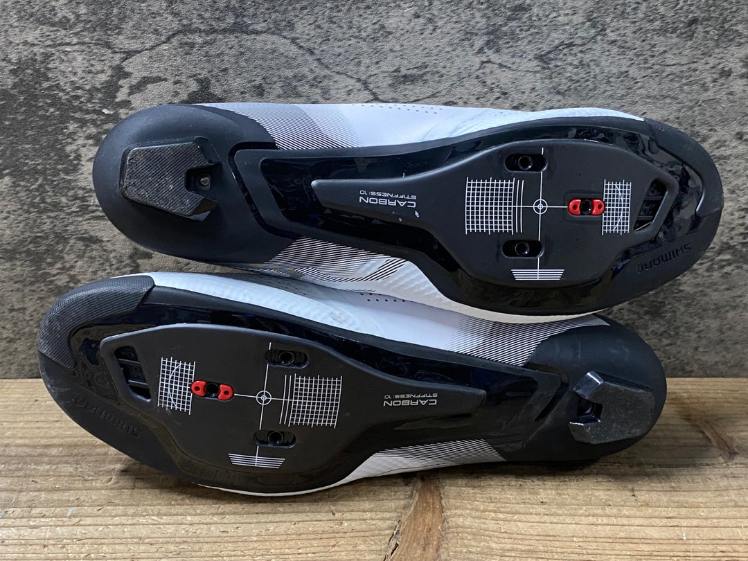KN119 シマノ SHIMANO RC7 SHRC702M W01E ビンディングシューズ 3穴 BOA 白 EU43
