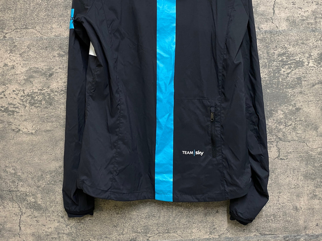 JN157 ラファ Rapha MEN’S SPRAY JACKET 長袖 ウィンドブレーカー 黒 L TEAM Sky